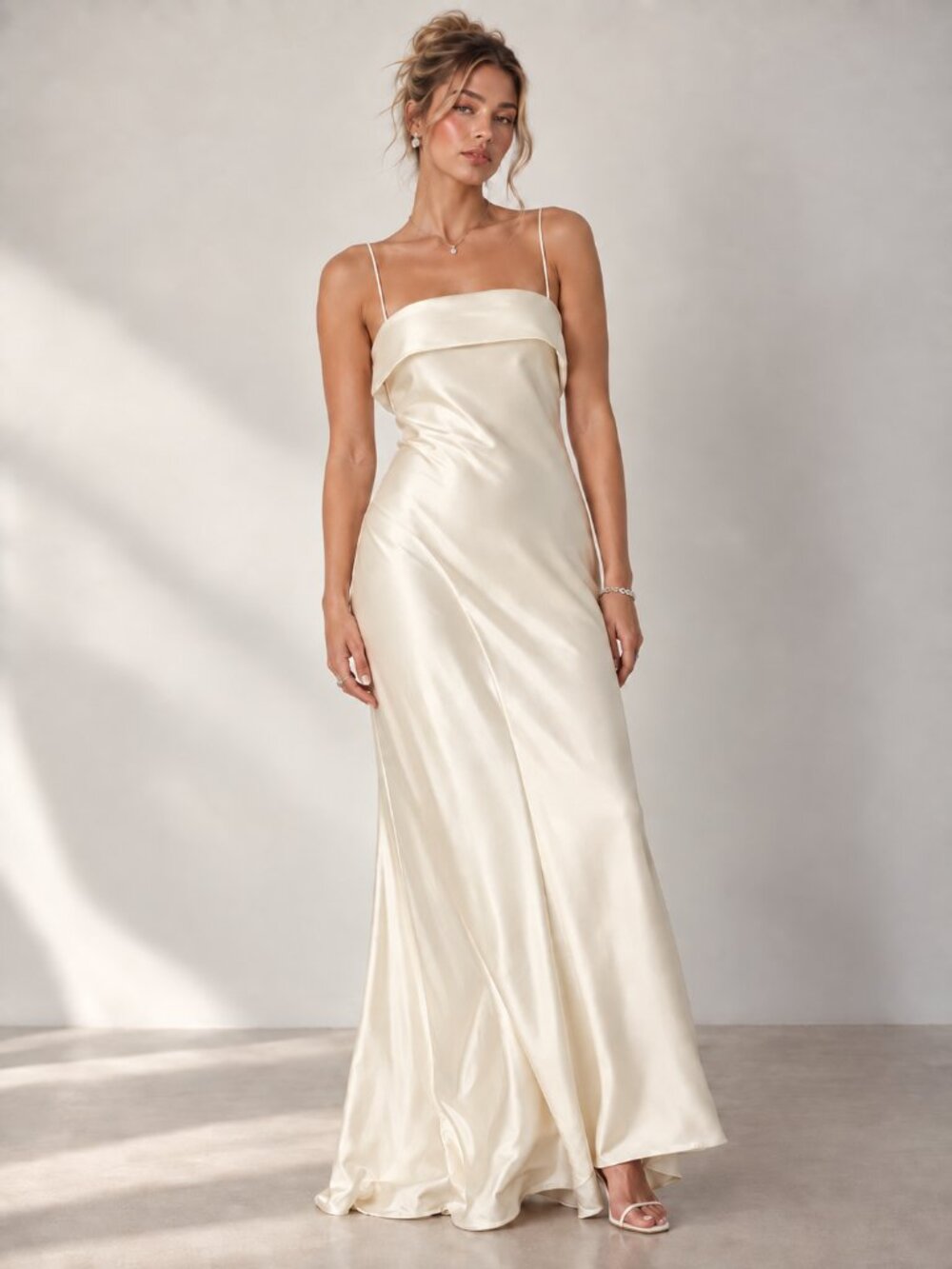 REFORMATION 100% Silk Jovie Ivory Maxi Dress $748 MSRP
